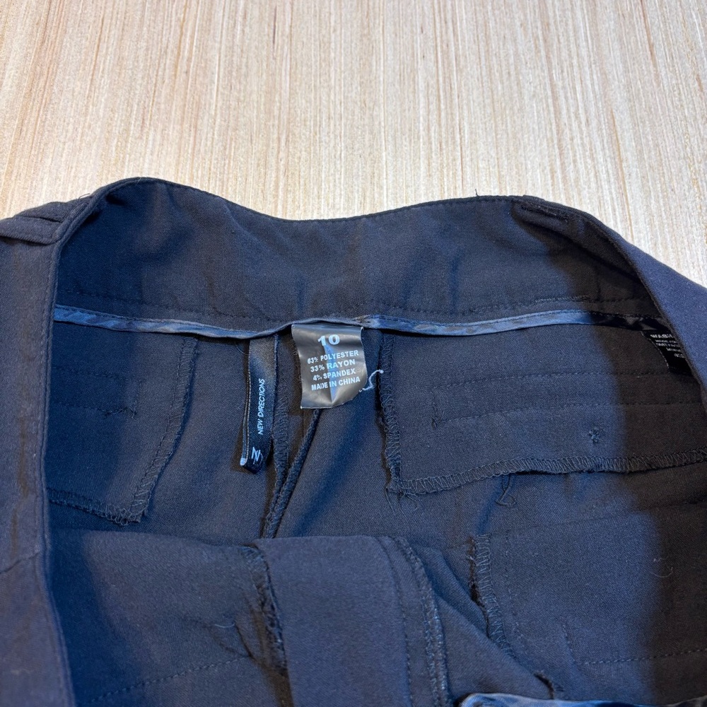 New Directions Black/Charcoal Trousers - Picture 5 of 10